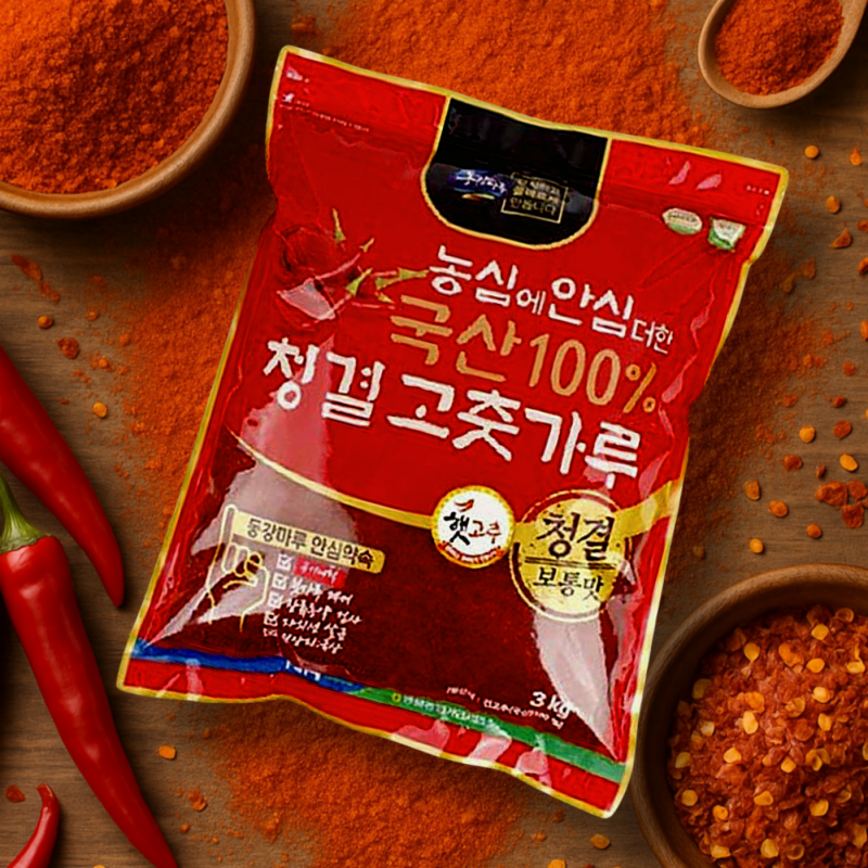 강원더몰,[영월농협] [25년산] 햇 청결고춧가루 3kg (보통맛)